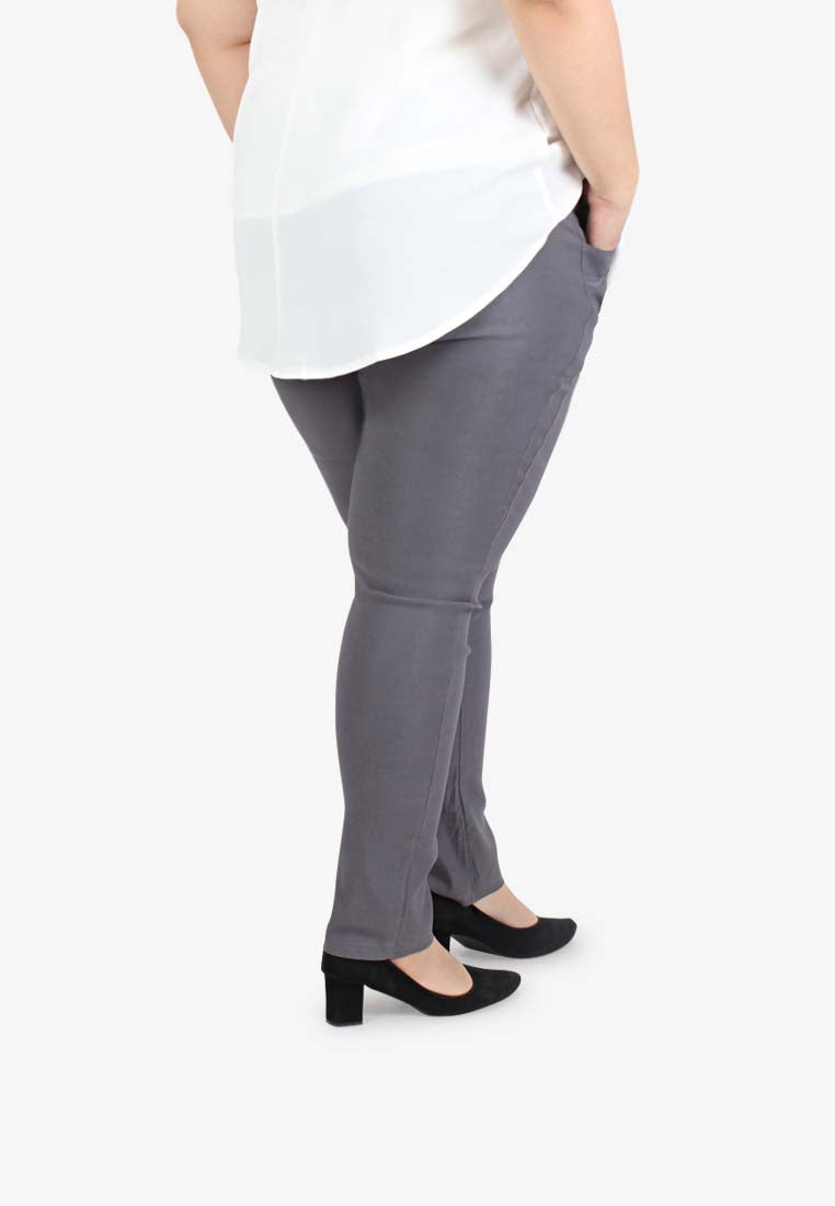 Queenie FLEXI Tall Version Skinny Pants - Grey