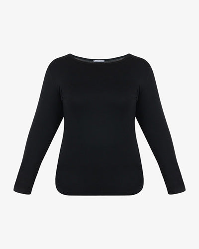 Kelly OUTSTANDINGLY SOFT Long Sleeve Top - Black