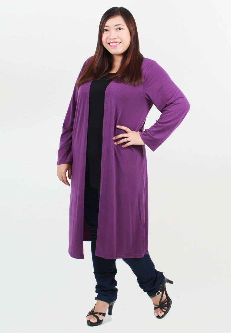 Connie Casual Cardigan - Purple (old)