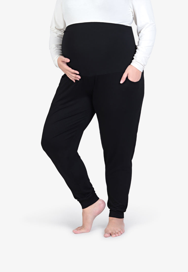 Anya Maternity Outstandingly Soft Relaxed Joggers - Black