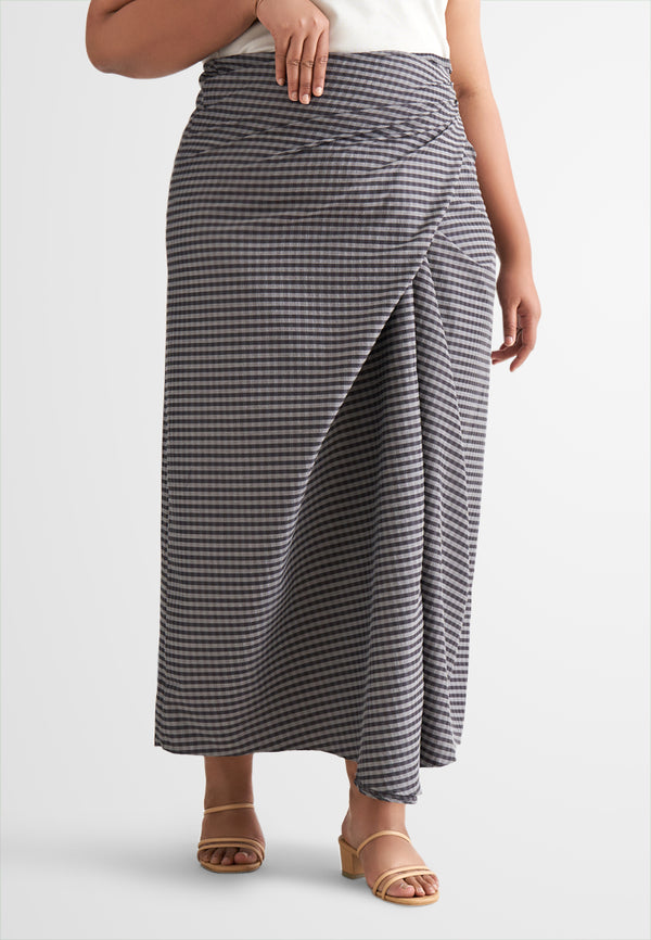 Ciara Semi-Instant Gingham Pario Skirt