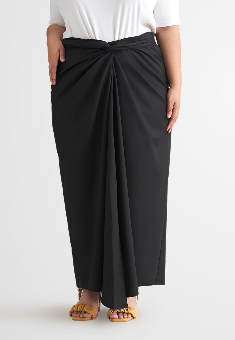 Cik Semi-Instant Minimalist Pario Skirt - Basic Black