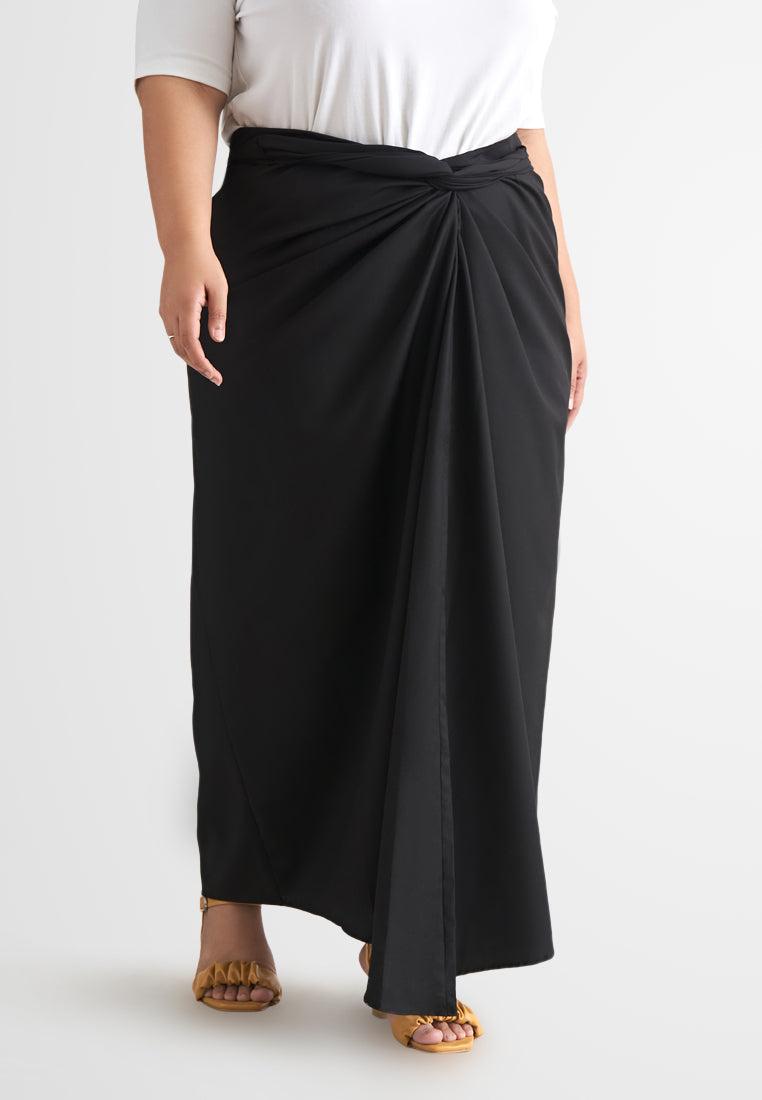 Cik Semi-Instant Minimalist Pario Skirt - Basic Black