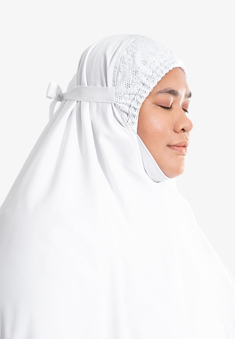 Claira 2.0 Siti Khadijah x MC Telekung - White