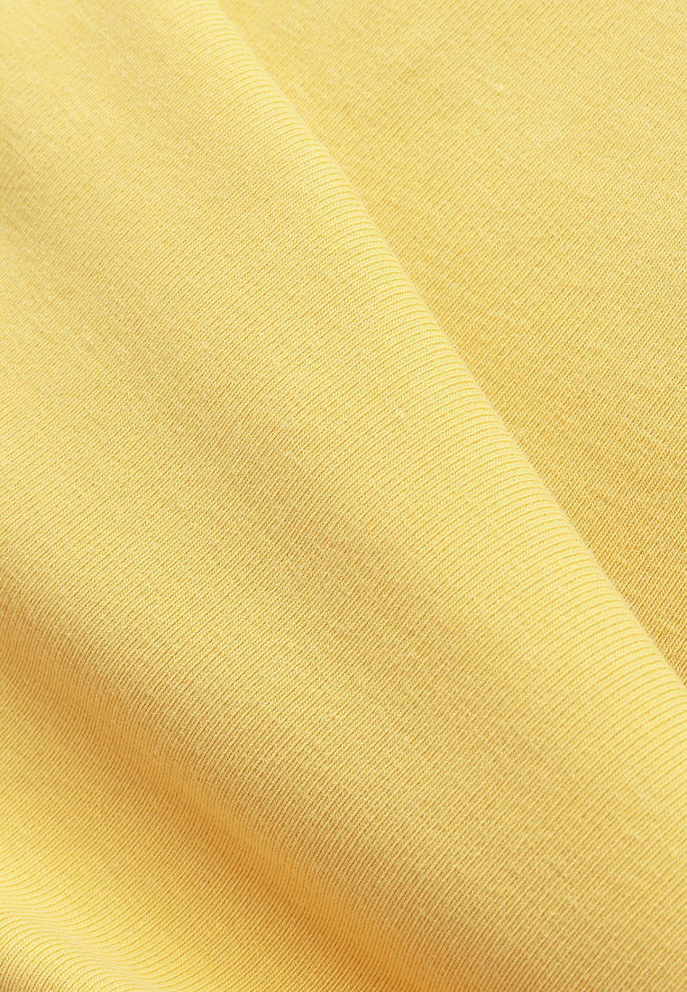 Cleo Premium Cotton Short Sleeve Tshirt - Yellow