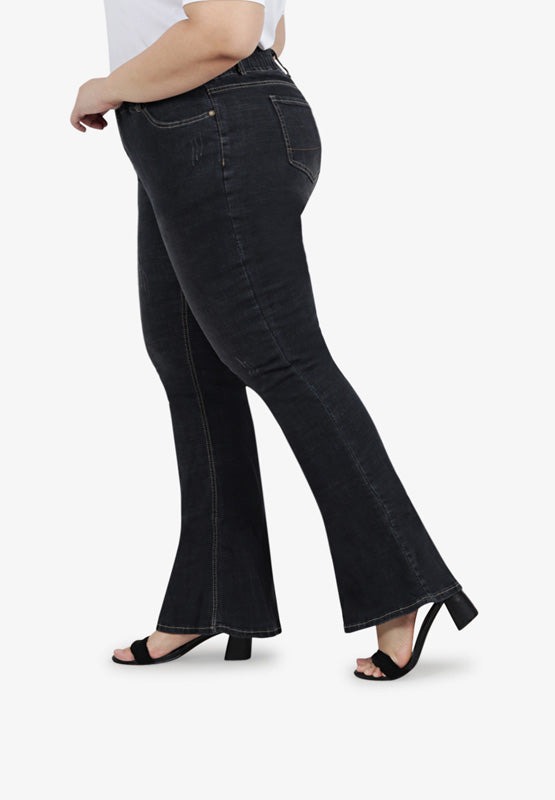 Danica Ultra Stretch Boot Cut Jeans - Black