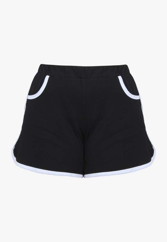 Fonda Plus Size Retro Shorts - Green