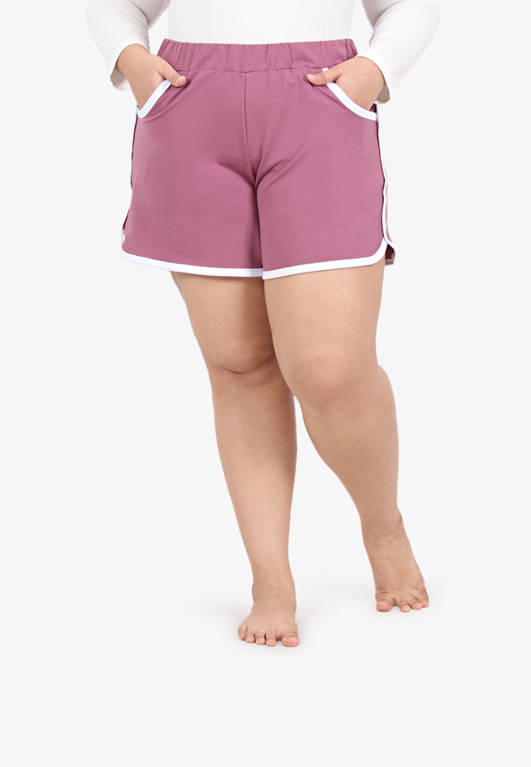 Fonda Plus Size Retro Shorts - Yam