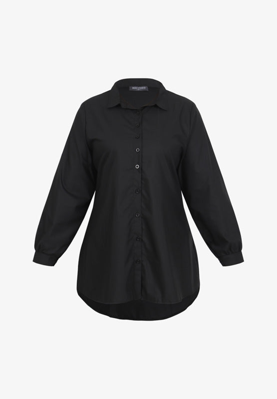 Freida Formal Button Up Shirt - Black