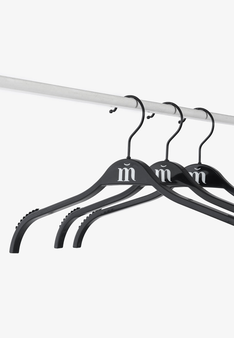 Hether Plus Size Hangers For Tops (5 pcs) - Black