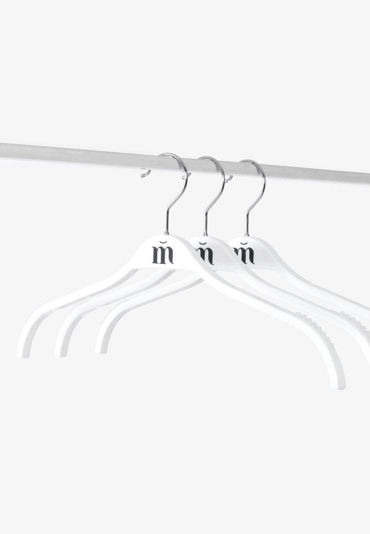 Hether Plus Size Hangers For Tops (5 pcs) - White