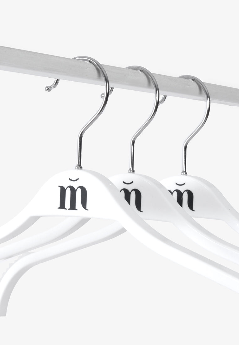 Hether Plus Size Hangers For Tops (5 pcs) - White