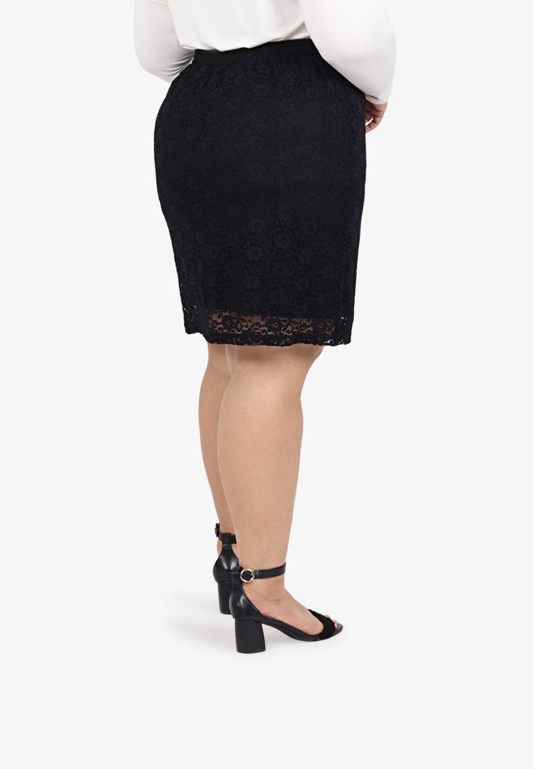 Lamara Lace Mini Skirt - Black