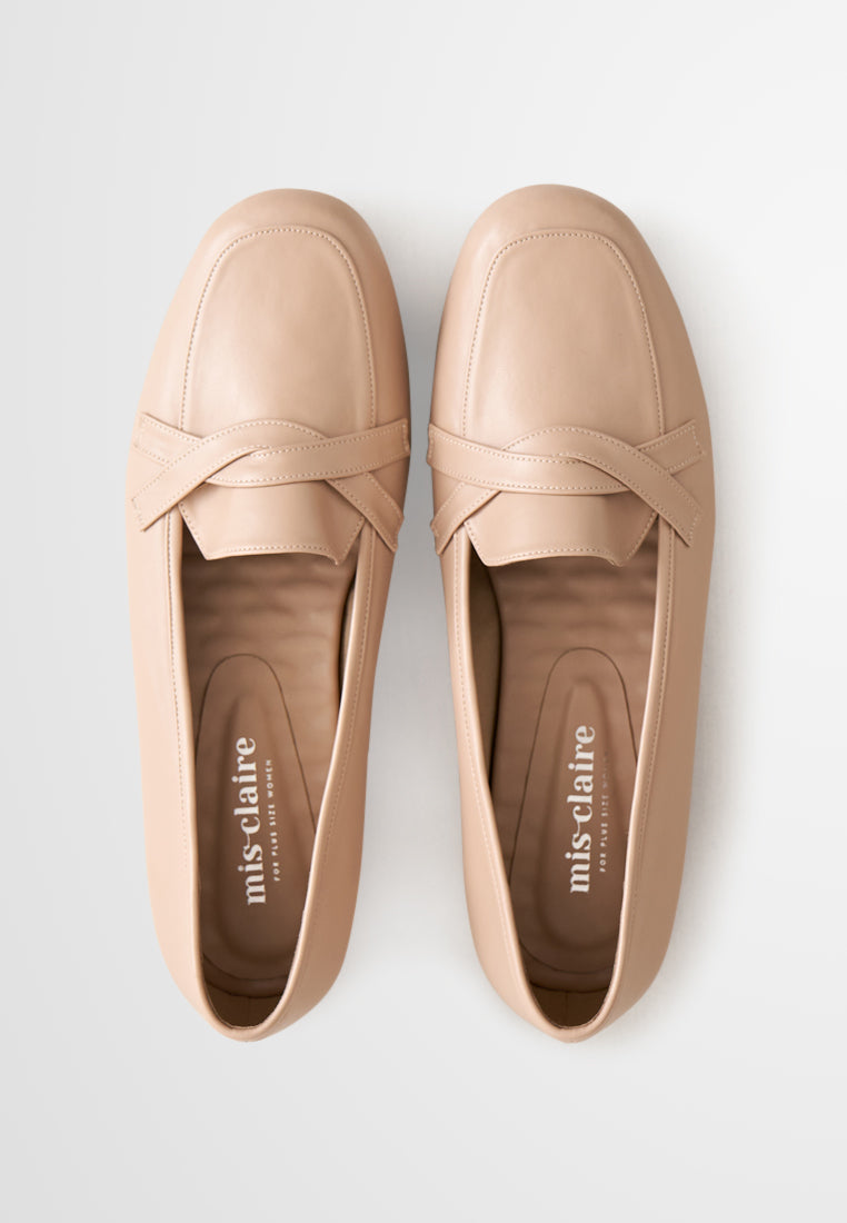 Louisa Classic Soft Loafers - Nude