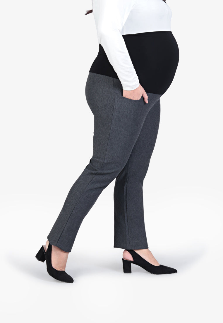 Maminka Maternity Formal Work Pants - Grey