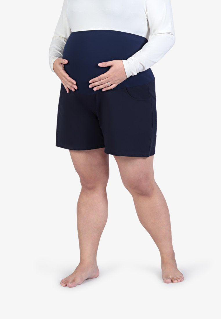 Nene Maternity Lounge Shorts - Dark Blue