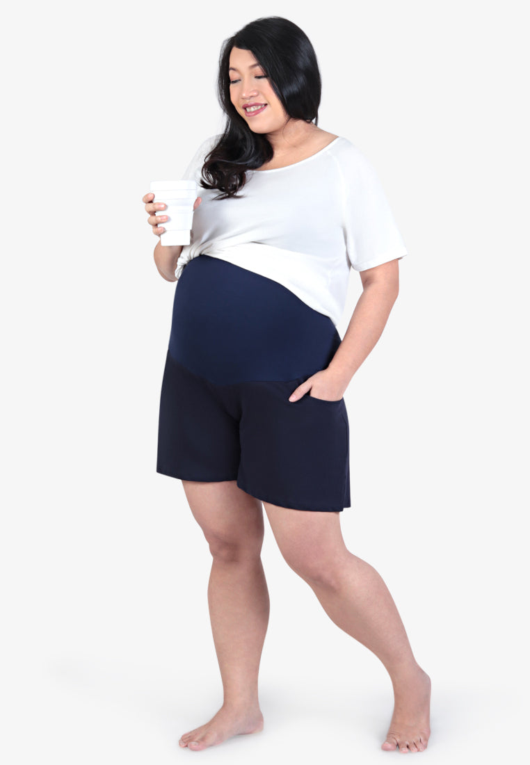Nene Maternity Lounge Shorts - Dark Blue