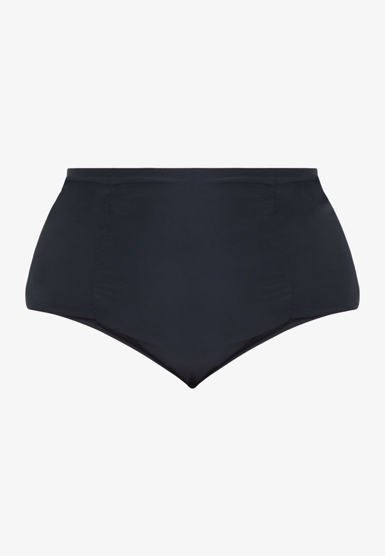 Paddle Highwaisted Swimming Bikini Bottom - Black