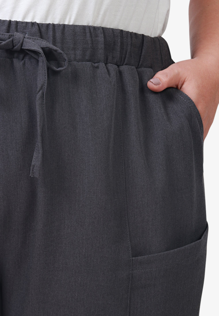 Parsons Plus Size Scrubs Long Pants - Dark Grey
