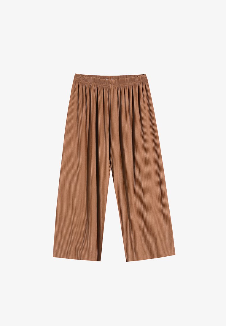 Patricia Extra Comfy Wide Leg Pleated Pants - Sienna Brown