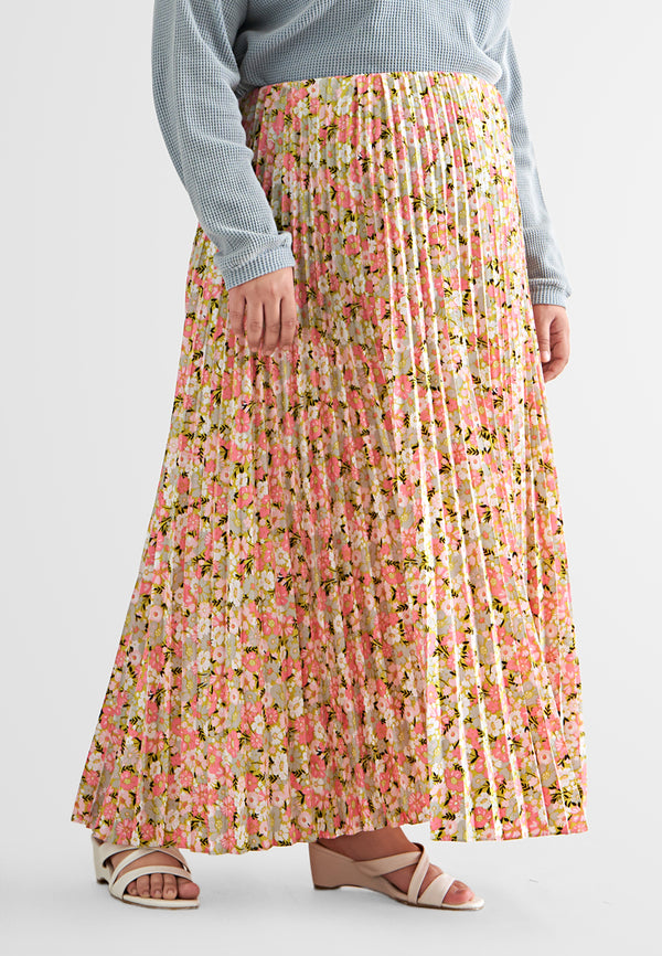 Pollyanna Printed Floral Pleated Skirt
