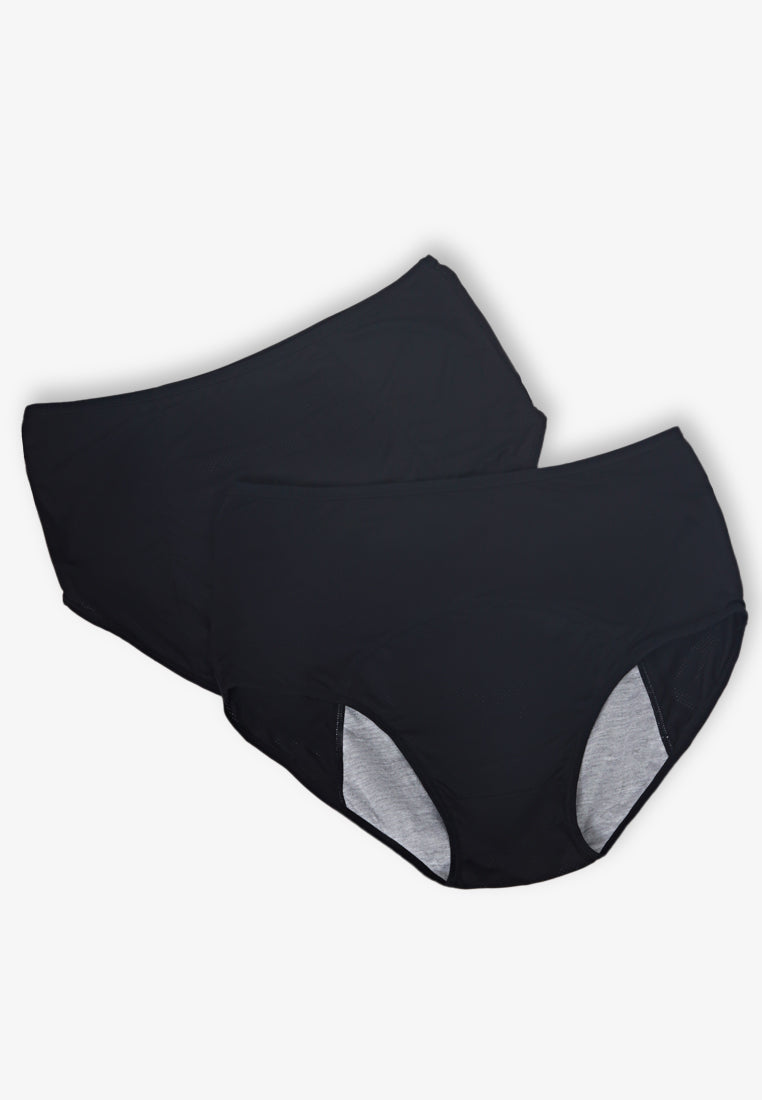Purdy Anti-Leak Period Panties (2 pieces) - Black