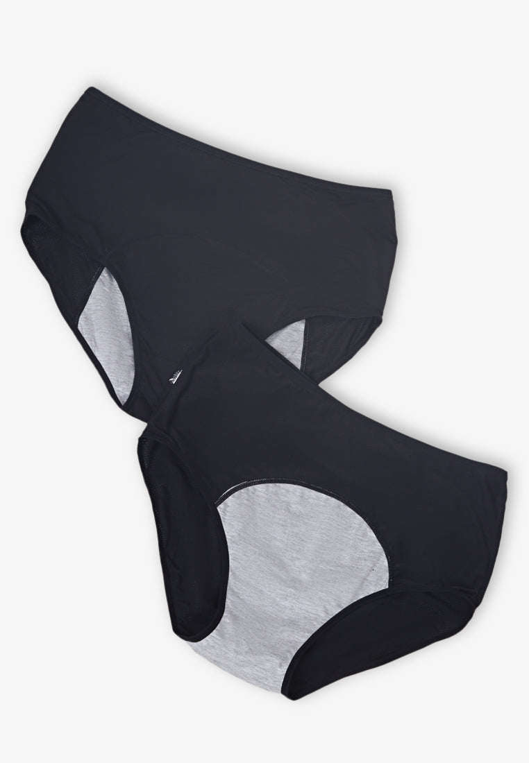Purdy Anti-Leak Period Panties (2 pieces) - Black