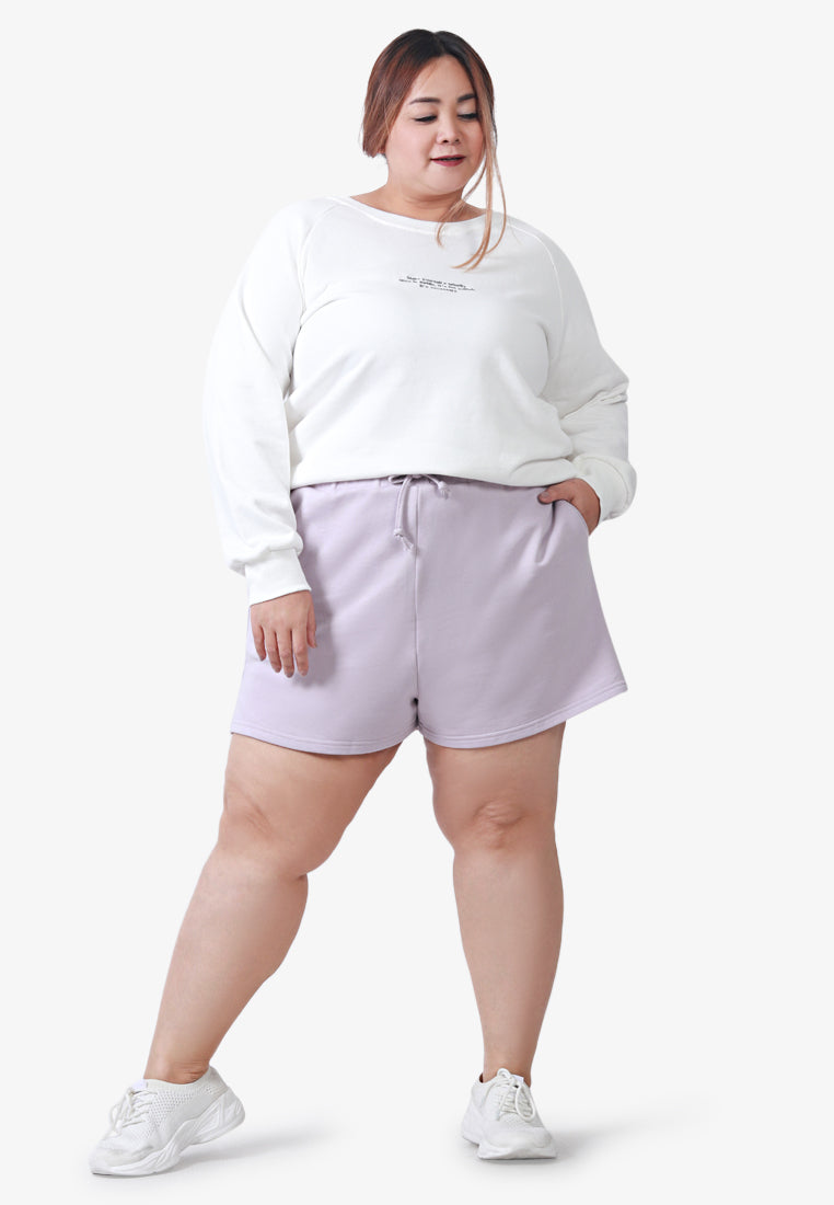 Shona Premium Staycation Shorts - Lilac