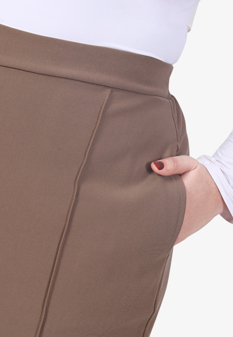 Tabita SMART Work Tapered Pants - Khaki