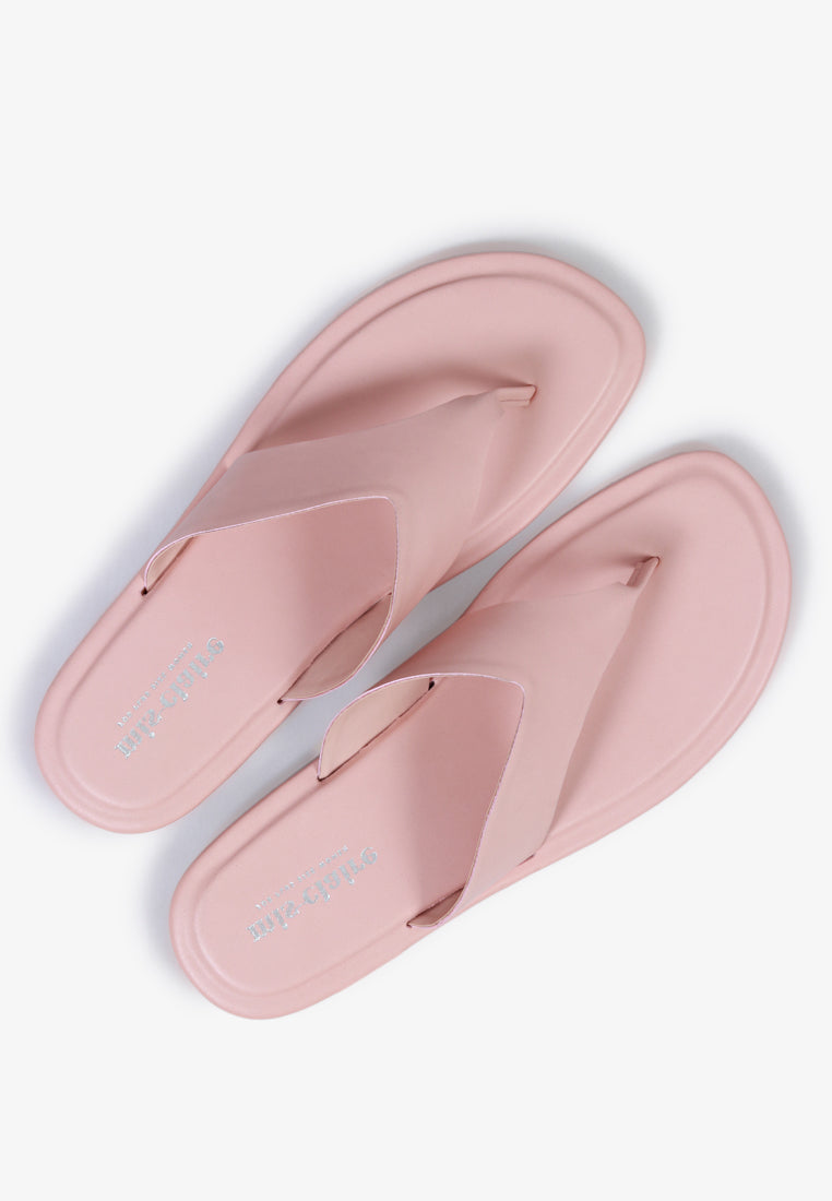 Tillie Flat Thong Sandals - Pink