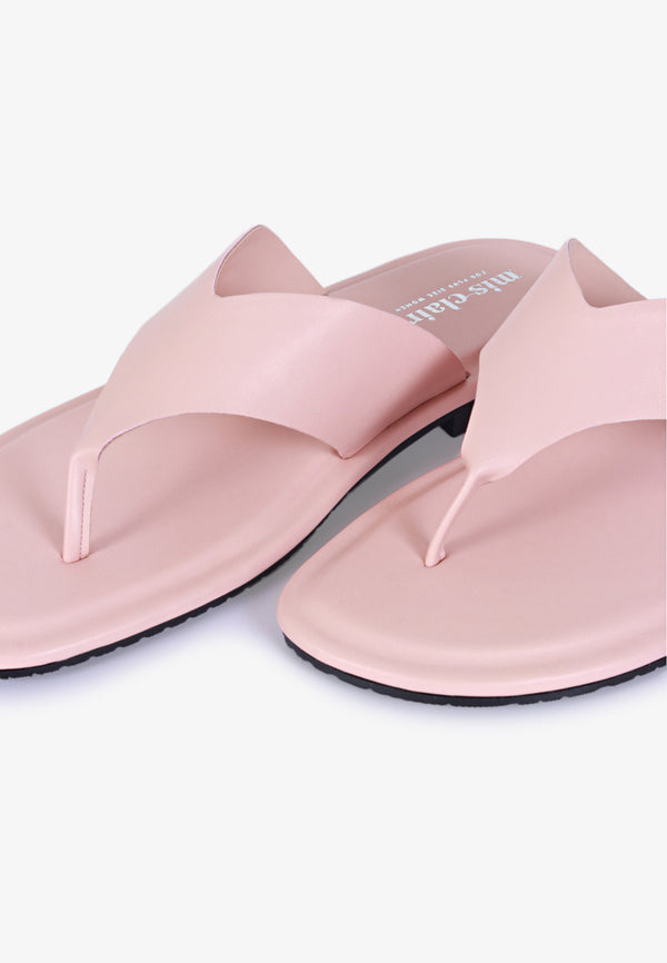 Tillie Flat Thong Sandals - Pink