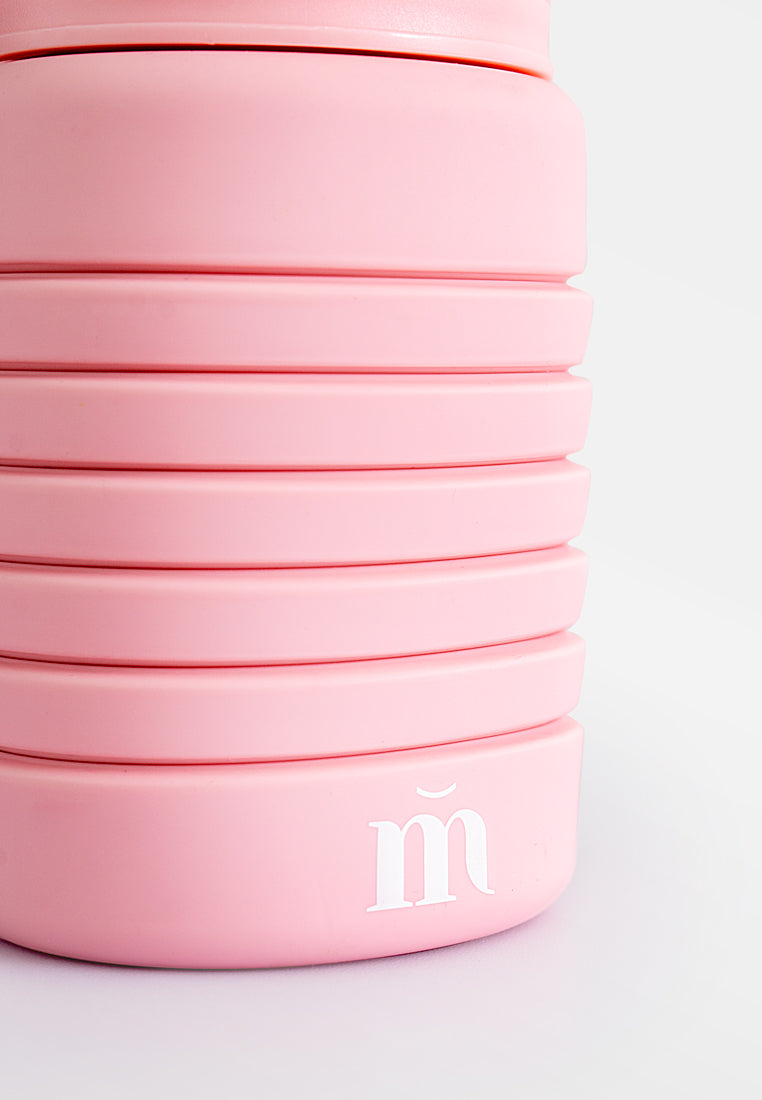 Tumbler Mis Claire Pink Collapsible Drinking Bottle