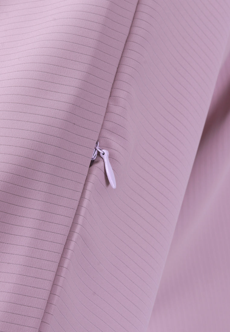 Veanna Vaccine-Friendly Sleeve Zip Kurung Pants Set - Light Pink