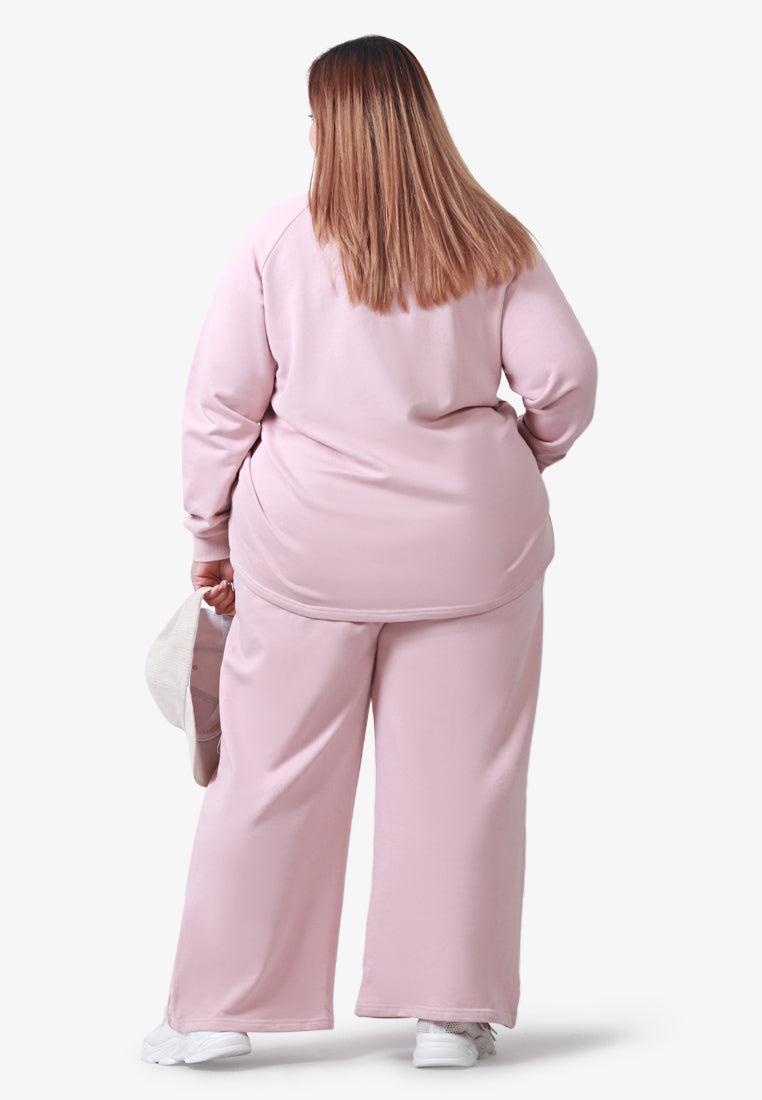 Werra Premium Staycation Wide Leg Pants - Light Pink