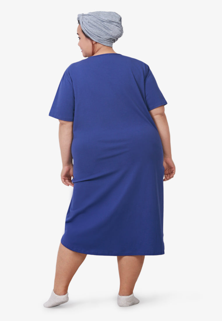 Winkcat Cotton Jersey Sleep Dress - Blue