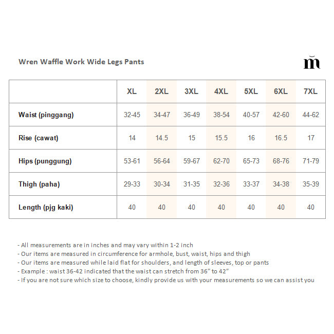 Wren Waffle Work Wide Legs Pants - Black